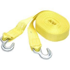 WINSTON PROD SmartStraps 30' حزام سحب تجاري مع خطافات - قوة كسر 9000 رطل، حمل عمل آمن 3000 رطل - حزام استرداد للمركبات والآلات العالقة