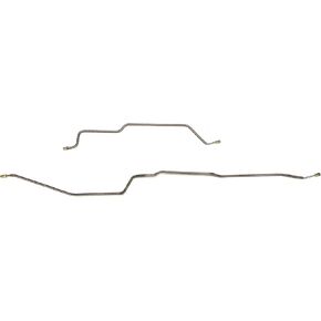 Rear Axle Brake Lines - Fits 97-06 Jeep Wrangler For Dana 35 Only w/ABS - Stainless - The Stop Shop