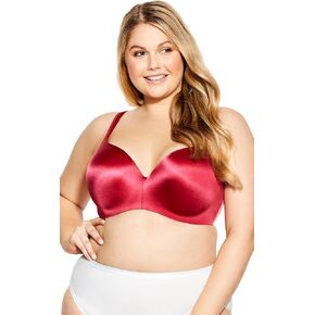 حمالة صدر نسائية مقاس كبير من Avenue محبوكة من الدانتيل باللون الأحمر in Kuwait