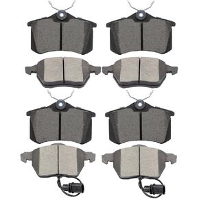 SCITOO D840 D340 Ceramic Brake Pads Sets Front & Rear Fit For Audi A4 2000-2008,For Audi A4 Quattro 2002-2006,For Audi A6 1998-2004,For Audi A6 Quattro 1998-2004,For Volkswagen For Passat 1999-2005