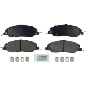 BOSCH BE1081H Blue Ceramic Disc Brake Pad Set With Hardware - Compatible With Select Avanti; Ford Mustang; FRONT