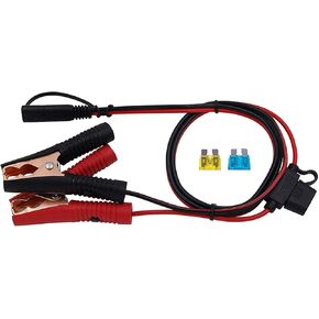 CUZEC 3FT/0.92m 16AWG 15A Battery Alligator Clip to SAE Connector/12V SAE Quick Release Adapter to Alligator Clips Quick Disconnect Cable (CU10320B)