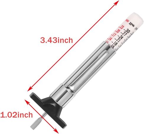 Tire Tread Depth Gauge, Tread Depth Gauge, Tire Gauges, Color Coded Tire Depth Gauge, Tire Tread Gauge, Tire Tread Depth Accurate Measurement Tools by PROND (White Type - 4PCS) in Kuwait