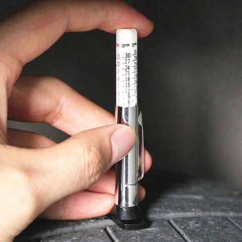 Tire Tread Depth Gauge, Tread Depth Gauge, Tire Gauges, Color Coded Tire Depth Gauge, Tire Tread Gauge, Tire Tread Depth Accurate Measurement Tools by PROND (White Type - 4PCS) in Kuwait