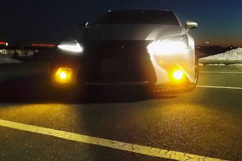 iJDMTOY 6000K Xenon White F-Sport 15W High Power Projector LED Fog Light Kit w/Bezel Covers Compatible with 2013-2015 Lexus GS350 GS460 GS450h in Saudi Arabia