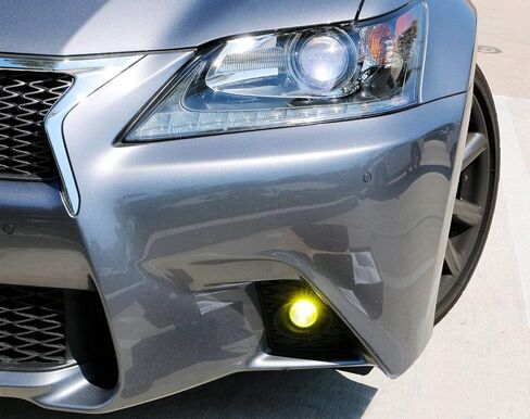iJDMTOY 6000K Xenon White F-Sport 15W High Power Projector LED Fog Light Kit w/Bezel Covers Compatible with 2013-2015 Lexus GS350 GS460 GS450h in Saudi Arabia