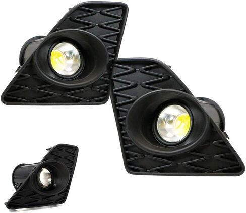 iJDMTOY 6000K Xenon White F-Sport 15W High Power Projector LED Fog Light Kit w/Bezel Covers Compatible with 2013-2015 Lexus GS350 GS460 GS450h in Saudi Arabia