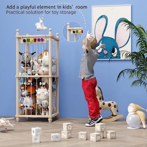 Stuffed Animal Storage Toy Storage Organizer Upgraded Stuffed Animal Organizer from Plushie Net Stuffed Animal Hammock Playroom Essentials Pet Storage Organize your Teddy and Stuffy Collection in Saudi Arabia
