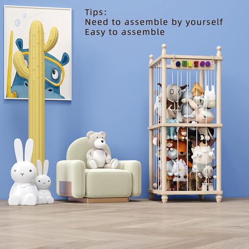Stuffed Animal Storage Toy Storage Organizer Upgraded Stuffed Animal Organizer from Plushie Net Stuffed Animal Hammock Playroom Essentials Pet Storage Organize your Teddy and Stuffy Collection in Saudi Arabia