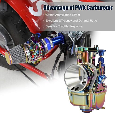 PWK 28mm Carburetor Carb Throttle Assembly Jet Kit for Predator 212cc 224cc 196cc 6.5hp Coleman CT200U CT200U-EX BT200X Baja Warrior MB200 Mini Bike KT196 Go Kart GX160 High Parts in Kuwait