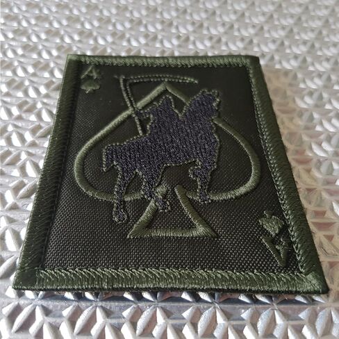 Ace of Spades Grim Reaper Card Patch (fits OD and Ranger Green, Embroidered) in Kuwait