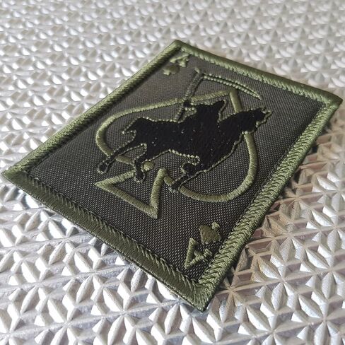 Ace of Spades Grim Reaper Card Patch (fits OD and Ranger Green, Embroidered) in Kuwait