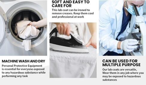 Men's Cotton Lab Coats (MEDIUM) in Saudi Arabia
