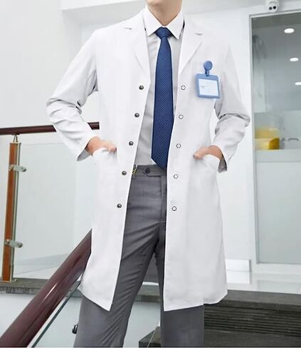 Men's Cotton Lab Coats (MEDIUM) in Saudi Arabia