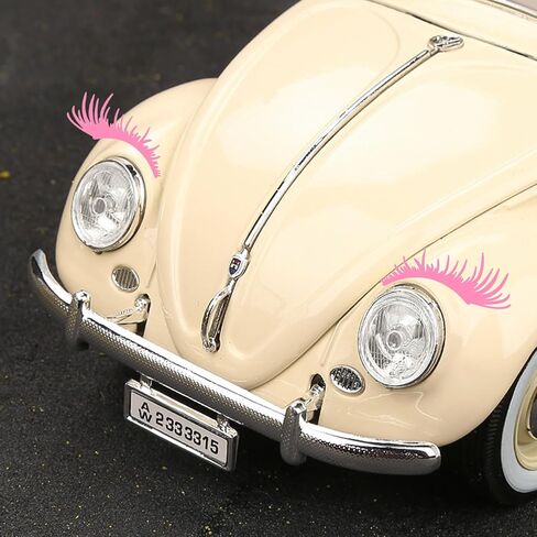 4 Pairs 4 Colors PVC Eyelash Car Stickers, Car Headlight Eyelashes, Charming Eyelashes Car Decoration, Waterproof Self Adhesive Eyelash Decals for Car Truck Headlight Body Decoration Wall Stickers in Kuwait