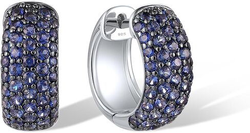 أقراط متدلية من الفضة الإسترليني عيار 925 من سانتوزا، أقراط هاجي متعددة الصفوف للنساء in Kuwait