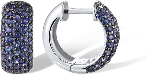 أقراط متدلية من الفضة الإسترليني عيار 925 من سانتوزا، أقراط هاجي متعددة الصفوف للنساء in Kuwait