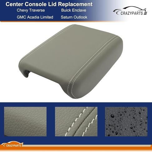 غطاء وحدة التحكم المركزية مناسب لـ 2007-2017 Chevy Traverse، Enclave، Acadia Front Floor Console قطعة بديلة لمسند الذراع # 22905370 in Kuwait