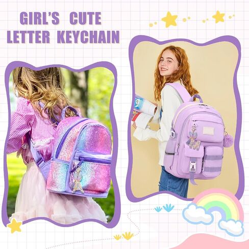 XGALBLA Initial letter Keychain for Women Girls Tassel Butterfly Pink Purple Cute Car Keychain for Wallet Backpack Bag Charm in Kuwait
