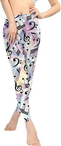 PZZ BEACH Yoga Leggings High Waist Scrunch Booty Pants, Athletic Wear Novetly Pattern Fitness Long Pants in Saudi Arabia