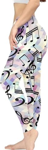PZZ BEACH Yoga Leggings High Waist Scrunch Booty Pants, Athletic Wear Novetly Pattern Fitness Long Pants in Saudi Arabia