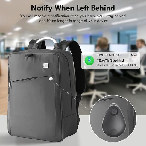 Utag Hidden GPS Tracker 2 Pack,Tracker Works with Apple Find My (iOS only),Lost Mode,Suitable for Backpack,Phone,and More,Water Resistant Black in Saudi Arabia