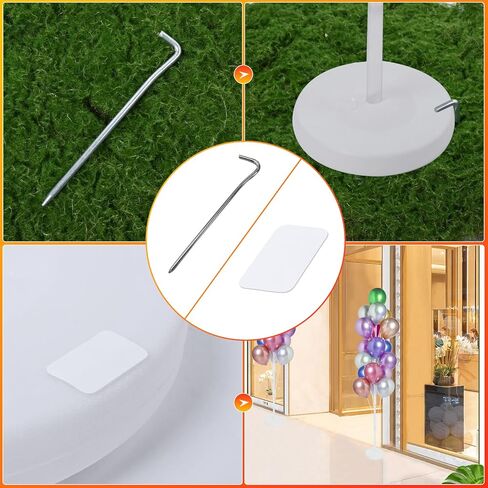 2 Sets of Balloon Stand Kit - 62in Balloon Stands with Base, Balloon Sticks, Decorations for Party Birthday Wedding Baby Shower Gender Reveal Graduation in Saudi Arabia