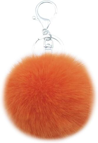 Unpafcxddyig 5 Pieces Poms Keychains Fluffy Ball Faux Fur Pom Pom Keyring for Women in Saudi Arabia