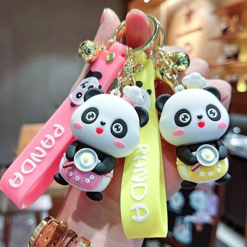 Panda Keychain Panda Gifts for Women Panda Keychains for Women Wallet Purses Bags Carkeys in Kuwait