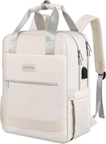 Jiefeike Travel Backpack for Women,15.6 Inch Laptop Work Business Flight Approved Backpacks with USB Port,Large Water-Resistant Computer Back Pack Anti-theft Nurse Teacher Bag College School Bookbag in Saudi Arabia