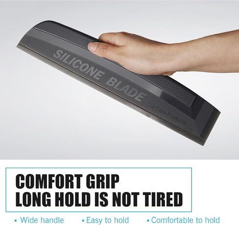 قطعة واحدة من ممسحة نافذة السيارة، شفرة ممسحة الزجاج الأمامي، ممسحة سيليكون من قطعة واحدة، عالمية لمعظم السيارات (أسود) in Kuwait