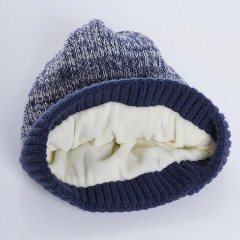 قبعة شتوية للرجال والنساء، قبعة دافئة محبوكة للطقس البارد للجنسين، قبعة عادية بأساور in Kuwait