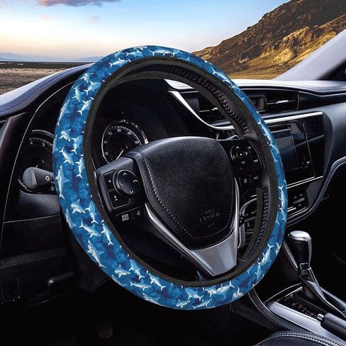 Love Fruit Strawberry Car Steering Wheel Cover Auto Steering Wheel Protector Anti-Slip Elasticity and Breathable Car Accessories Universal 15 Inch for Cars SUV Sedan Vans Trucks in Saudi Arabia