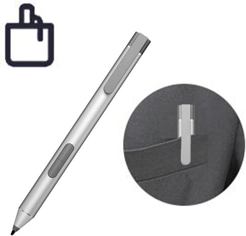 Active Pen - Digital Pen - 2 Buttons - Natural Silver - for Elite x2 1012 G2, Pro x2 612 G2, ProBook x360 11 G1 in Saudi Arabia