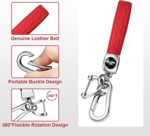 QBUC for Mazda Key Fob Cover Case with Keychain,Compatible with 2019-2023 Mazda 3, Mazda 6, Mazda 3 Hatchback,2020-2023 Mazda CX-5, CX-9, CX-30 Smart Key(Red) in Kuwait