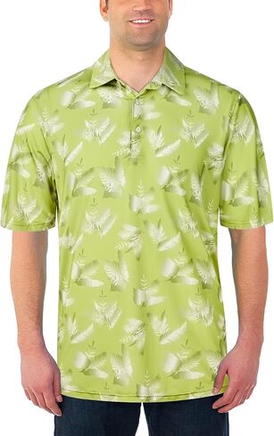 Golf Polo Shirts for Men Dry Fit Tennis Shirt Print Designed Moisture Wicking Quick-Dry Short Sleeve in Saudi Arabia