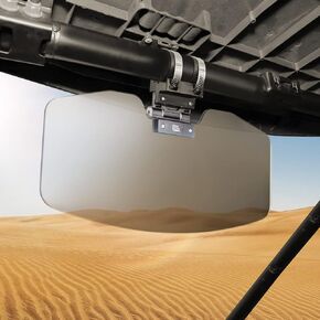 KEMIMOTO UTV Sun Visor Fit 1.5-2 in Roll Bars UTV Side X Side with Windshield Compatible with Polaris RZR 1000 XP Ranger General Can am Defender Maverick X3 Pioneer 1000, UTV Accessories Anti-Glare