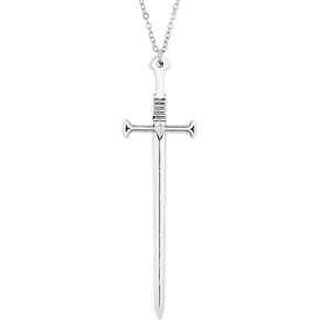 HAQUIL Sword Pendant Chain Necklace Jewelry Penndant Necklace for Men and Women Gift (Sword 04)