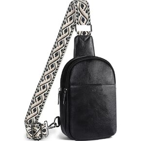 Anti Theft Sling Crossbody Bag for Women Trendy, Small Vegan Leather Cross body Bag Fanny Packs Chest Bag for Traveling