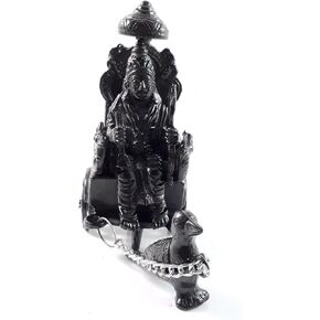 Shani Dev with Crow Cast Iron Statue Idols 12cm Indian God Positive Energy puja/Gift/Home Decor handicrafts Meditation