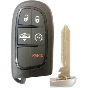 For 2013 2014 2015 2016 2017 2018 2019 Dodge Ram 1500 2500 3500 5 Button Air Suspension Remote Smart Key Fob GQ4-54T;by AUTO KEY MAX (PAIR)