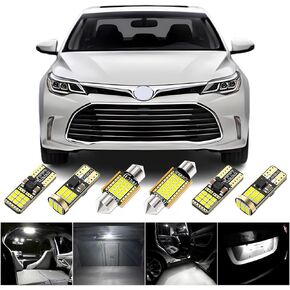 BMT xms LED Interior Light Kit Replacement for Toyota Avalon 2005-2019, 6000K Bright White Interior LED Bulb, 17 Pieces