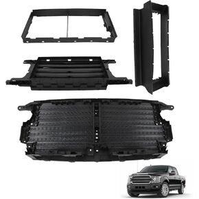 Upper & Lower Radiator Grille Shutter Assembly Replacement for 2018-2020 F150 JL3Z8475D JL3Z8475B