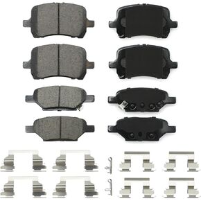 D1033,D1160 Ceramic Brakes Pads Set Fits For 2004-2012 Chevy Malibu,2008 Chevy Cobalt, 2007-2009 Pontiac G5,2006-2010 Pontiac G6,2007-2009 Saturn Aura