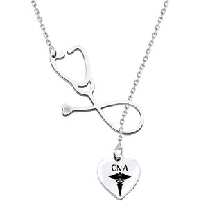 TGBJE CNA Gift CNA Neckalce Certified Nursing Assistant Necklace Nursing Jewelry Certified Nursing Assistant Gift Nurse Necklace Nurse Gift Nurses Week Gift