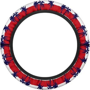 American Flag Golf Cart Steering Wheel Cover 1PCS Sun Shade Cover Auto Interior Protector Car Rudder Sun Heat Shield Easy to Use