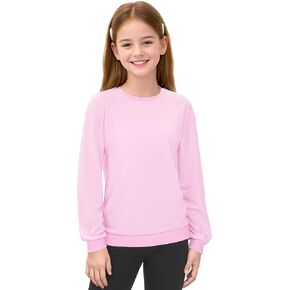 Auranso Girls Sweatshirt Kids Crewneck Long Sleeve Shirts Casual Pullover Tops