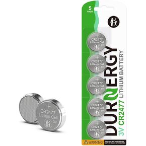3V Lithium Battery CR2477 5 Pack, Key Fob Battery CR2477 Lithium Coin Cell, CR2477 Watch Battery