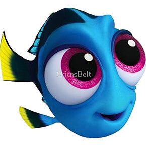 LA STICKERS Baby Dory - Sticker Graphic - Auto, Wall, Laptop, Cell, Truck Sticker for Windows, Cars, Trucks