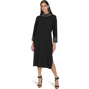 Calvin Klein Women's Sweater Midi Dress with Hotfix